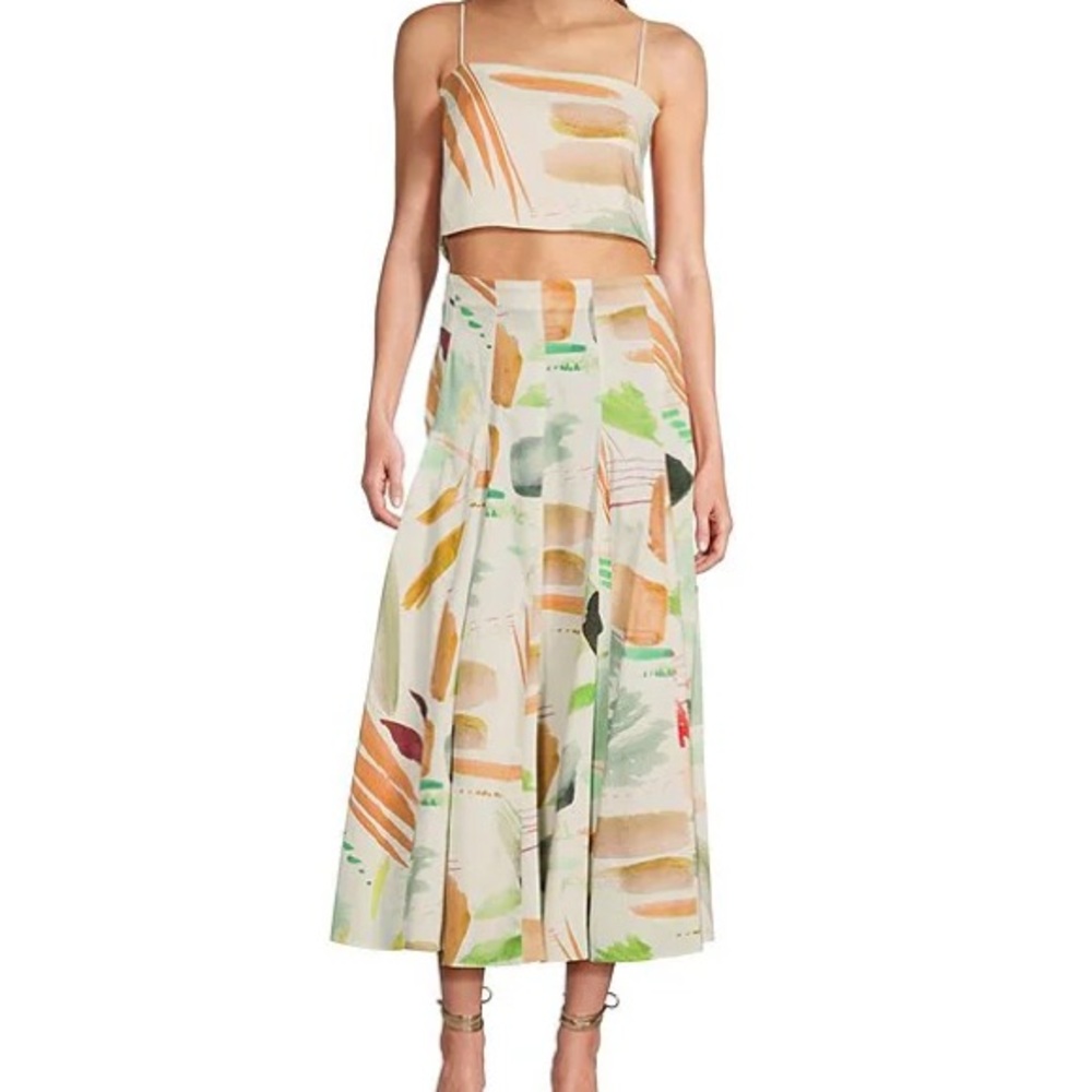 ANTONIO MELANI Colorful Brushstroke Blouse